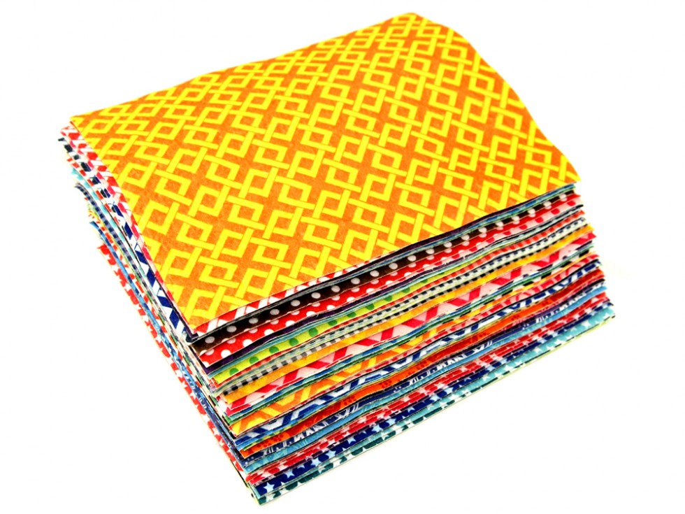 Camelot Fabrics Patterned Soft Craft Felt Assortment Pack per sheet