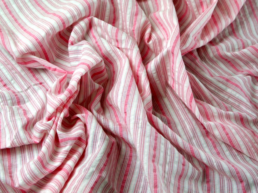 Thick N Thin Stripes Cotton Seersucker Dress Fabric (JL33442M) eBay