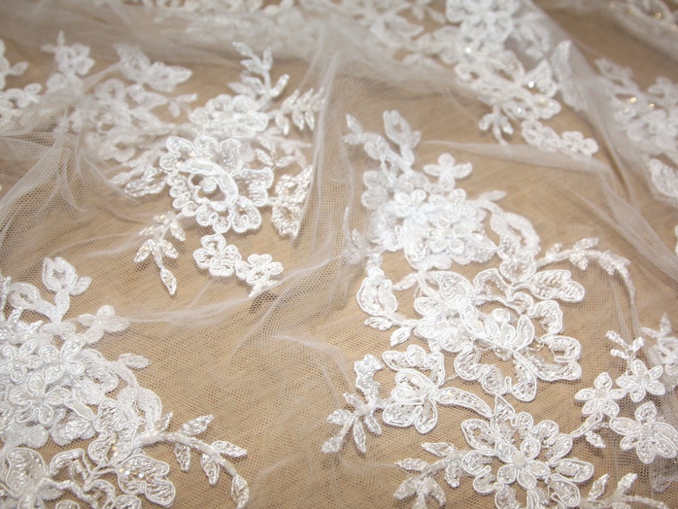 bridal lace material