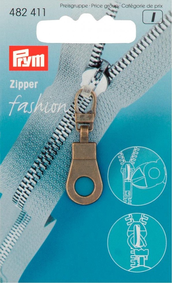 Prym Replacement Zip Fastener Puller Eyelet - each (482121-M) - Picture 3 of 5