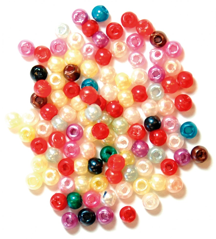 Craft Factory Round Plastic Pearl Beads - per pack (CF013530-M) - Picture 13 of 20