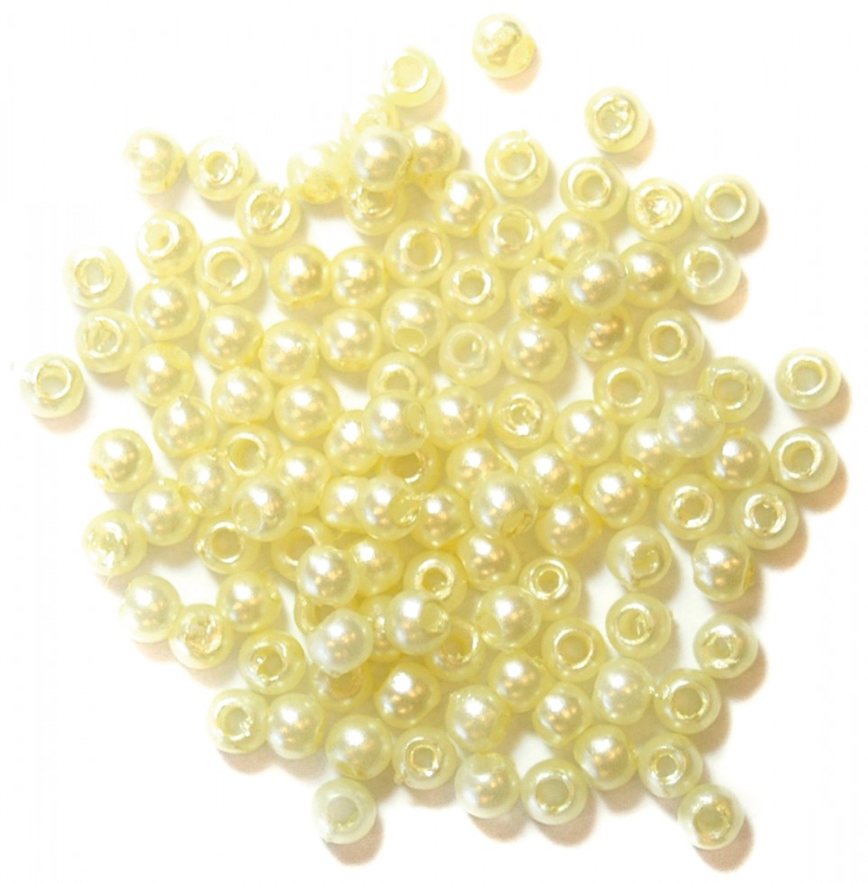 Craft Factory Round Plastic Pearl Beads - per pack (CF013530-M) - Picture 5 of 20