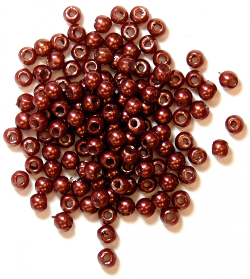 Craft Factory Round Plastic Pearl Beads - per pack (CF013530-M) - Picture 4 of 20
