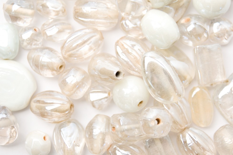 Craft Factory Assorted Glass Lustre Beads CF08\BLK-M per pack