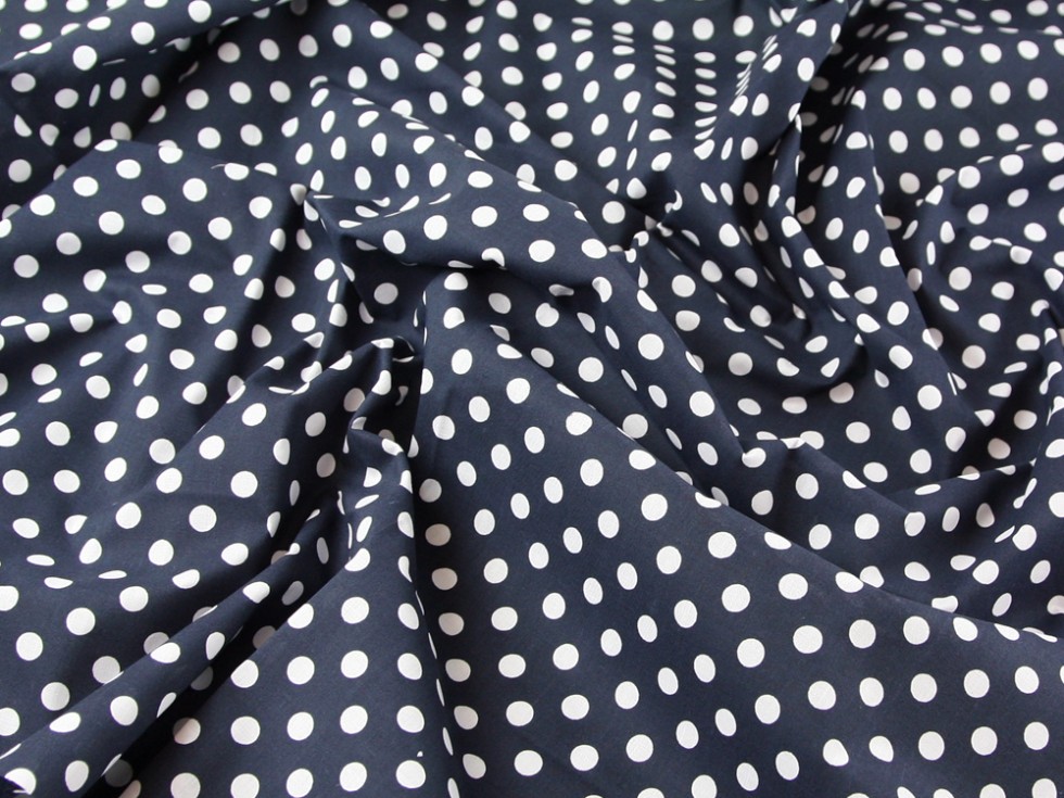 10mm Spotty iPolkai iDoti Print Polycotton Dress Fabric 10mm Spotty iPolkai iDoti Print Polycotton Dress Fabric