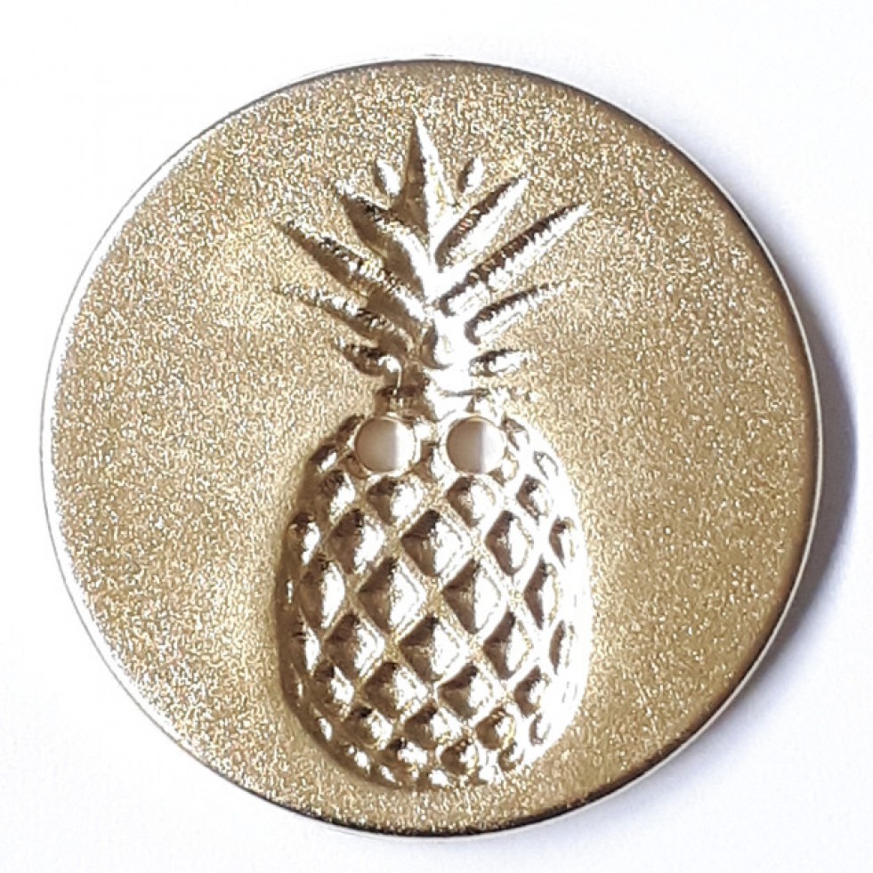 Dill Round Pineapple Buttons (Dill-360487-M) - each - Picture 6 of 17