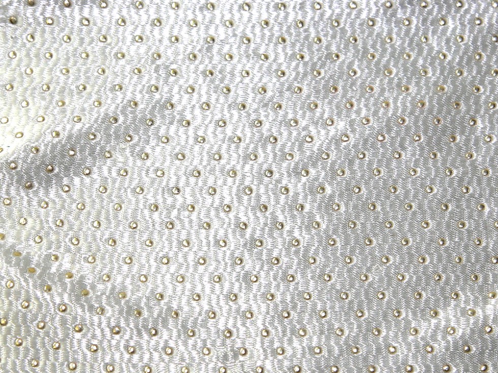 spotty satin dress