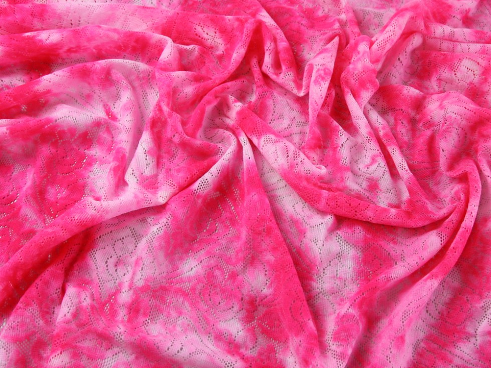 Tie Dye Lace Effect Stretch Jersey Dress Fabric (MF100216M) eBay